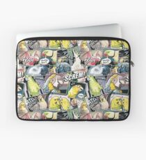 Papageien-Comic-Stil Laptoptasche