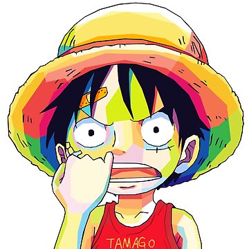 "Luffy One Piece Wpap Art" Sticker For Sale By SiksisArt | Redbubble