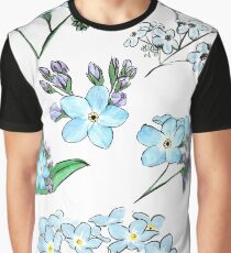 A collection of Forget Me Nots Graphic T-Shirt