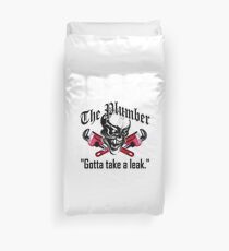 Plumber Skull 5: Gotta Take a Leak Duvet Cover