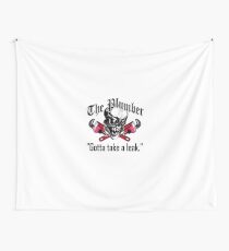 Plumber Skull 5: Gotta Take a Leak Wall Tapestry