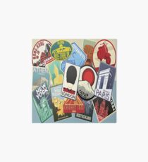 World Travel Collage Art Board