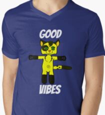 Good Vibes Cat Men's V-Neck T-Shirt