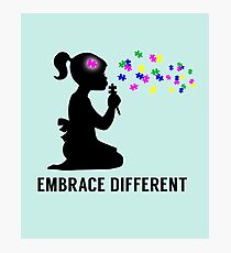 Embrace Different - Autism Awareness Photographic Print