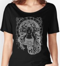 Camiseta ancha para mujer Alphonse Mucha Sarah Bernhardt Design
