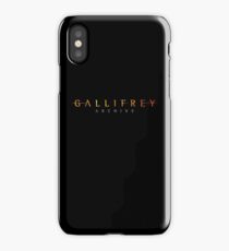 Gallifrey Archive Logo Merch iPhone Case/Skin