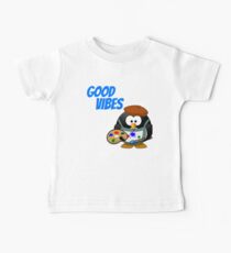 Good Vibes Penguin Baby Tee