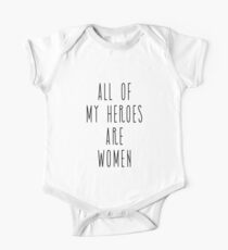 All Of My Heroes Are Women - lovely Women Shirt One Piece - Short Sleeve