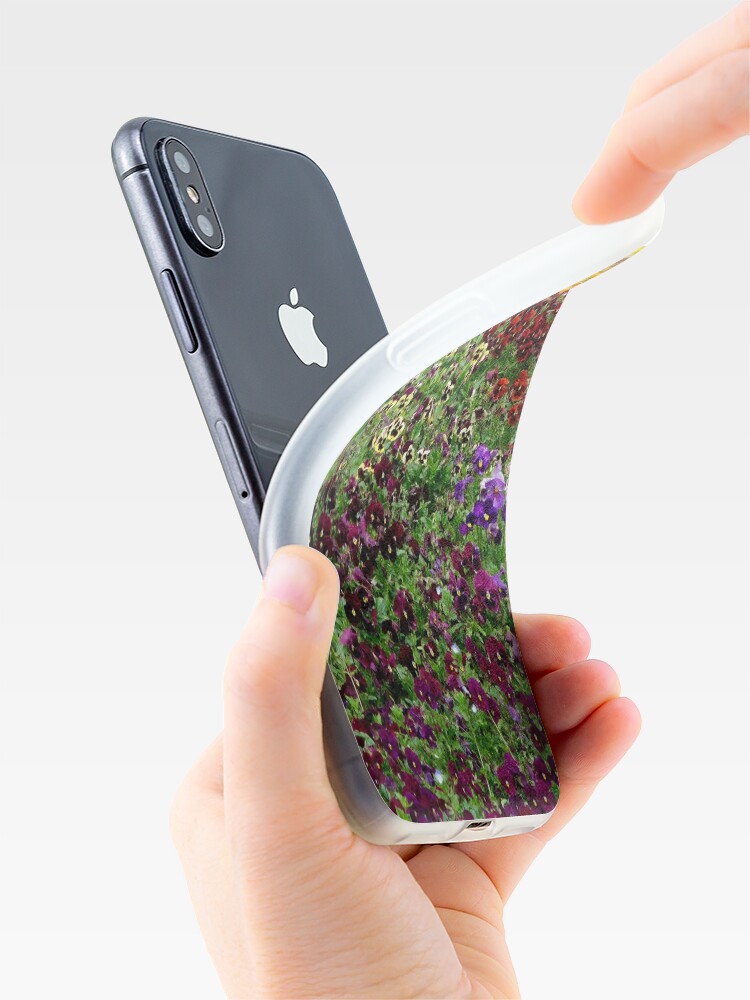Alternate view of Pansy Garden iPhone Case & Cover