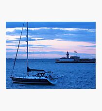 Sailboat in Dublin Bay Photographic Print