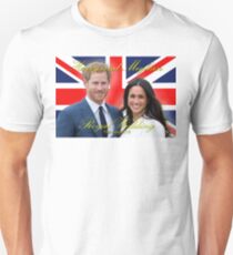HRH Prince Harry and Meghan Markle Royal Wedding Memorabilia - Pro Photo Unisex T-Shirt