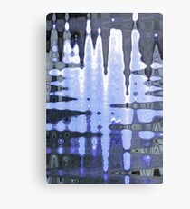 Abstract in blue Metal Print