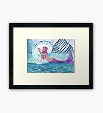 Andromeda Mermaid Fantasy Art by Laurie Leigh Framed Print