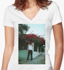 Lil Skies Women's Fitted V-Neck T-Shirt