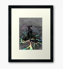 Rainbow smash Framed Print