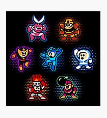Megaman 1 Robots Photographic Print