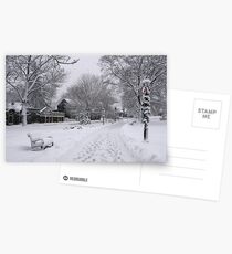 Village Green, Holiday Season, Bar Harbor, Maine Postcards
