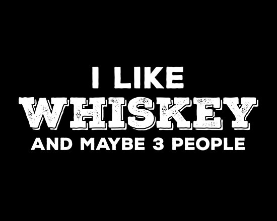 I Like Whiskey And Maybe 3 People Posters By Teesaurus Redbubble
