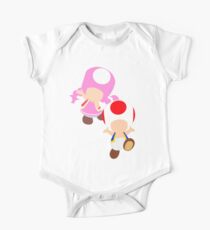 Toadette & Kröte (Pink Edition) Baby Body Kurzarm