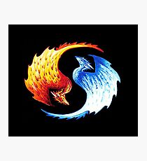 Yin Yang Dragon Fantasy Tshirt Photographic Print