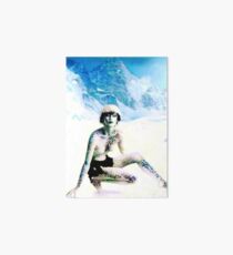 Snow leopard woman Art Board