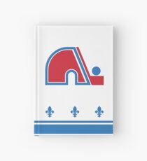 Nordiques Quebec Hockey Team Avalanche Vintage with fleurs de lys Hardcover Journal