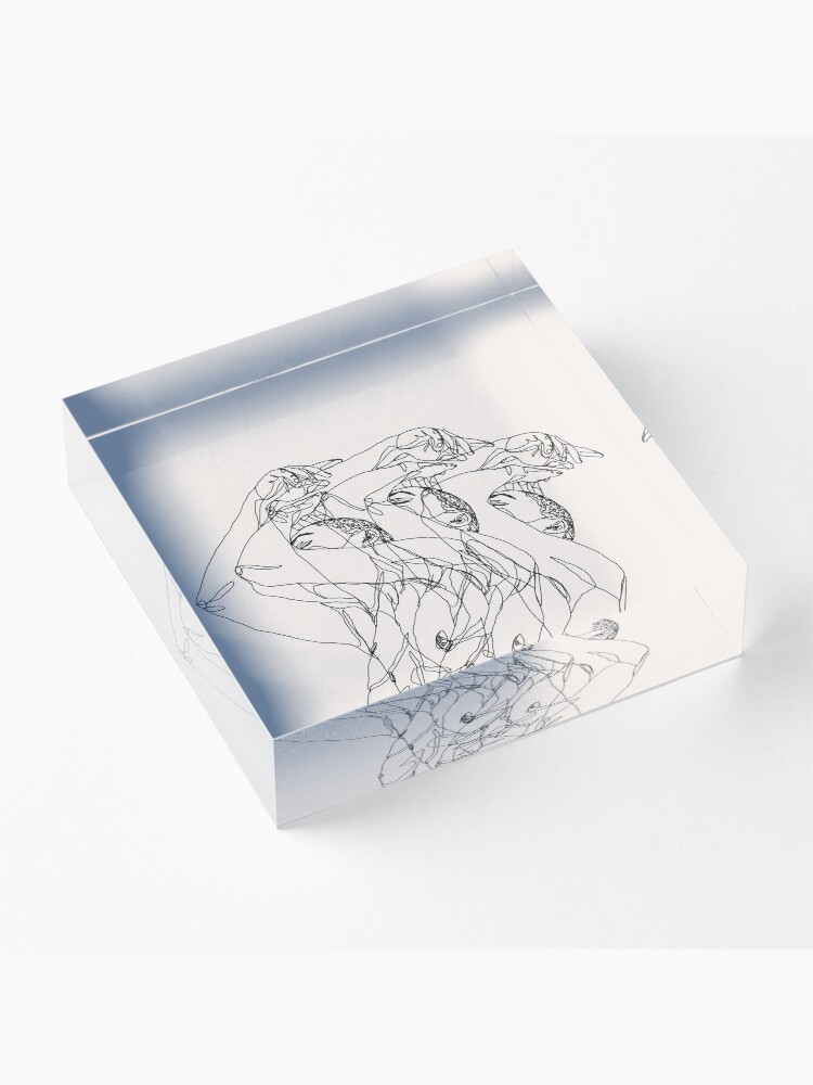Alternate view of Out of Body (beige) Acrylic Block