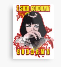 Uma Thurman, Pulp Fiction Metal Print