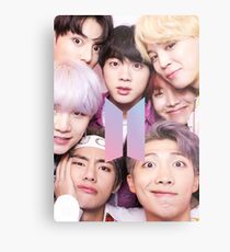BTS Group PHOTO Case / Poster ECT ( Selfie ) With Logo 2018 Metal Print