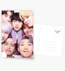 BTS Group PHOTO Case / Poster ECT ( Selfie ) With Logo 2018 Postcards