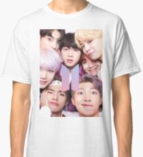 BTS Group PHOTO Case / Poster ECT ( Selfie ) With Logo 2018 Classic T-Shirt