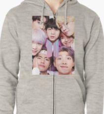 BTS Group FOTO Case / Poster ECT (Selfie) mit Logo Hoodie mit Reißverschluss