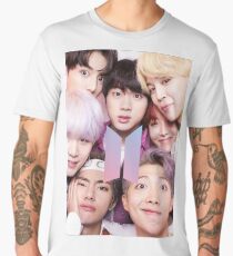 BTS Group PHOTO Case / Poster ECT ( Selfie ) With Logo 2018 Men's Premium T-Shirt