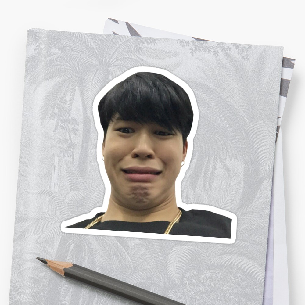 BTS Jimin Meme Sticker Stickers By KpopTokens Redbubble