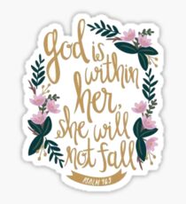 Psalm 46:5 ~ Encouragement Sticker