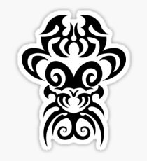 maori tattoo tribal design graphic Sticker