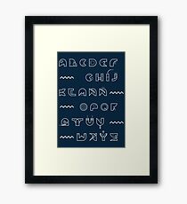 Typography Framed Print