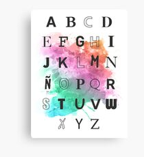 Typography Canvas Print