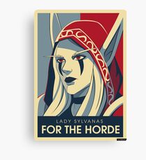 Sylvanas - Für die Horde Leinwanddruck