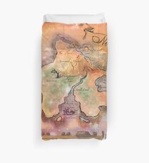 Neverland Map Duvet Cover