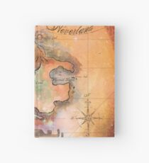 Neverland Map Hardcover Journal
