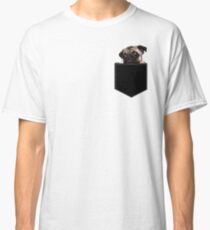 Pug Pocket Classic T-Shirt