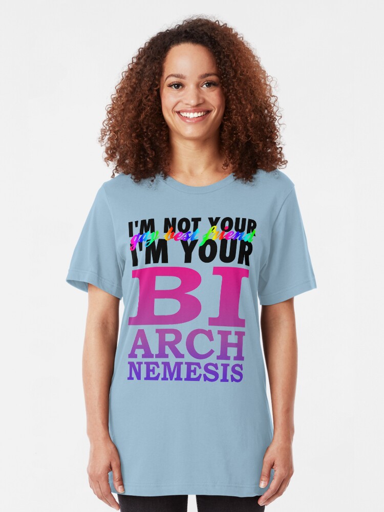 Alternate view of Bisexual Arch Nemesis Slim Fit T-Shirt