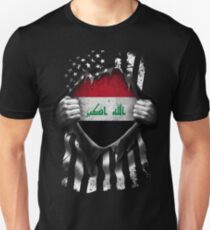 Iraqi American Flag USA Iraq Unisex T-Shirt
