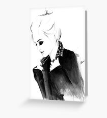 Punky Topknot Greeting Card