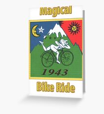 Magical bike ride lsd Greeting Card