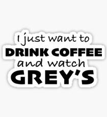 Grey's and Coffee Sticker