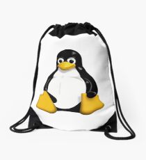 Linux Penguin Drawstring Bag