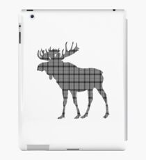 Moose: Grey Plaid iPad Case/Skin