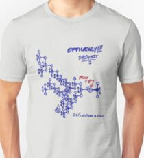 Optimale Effizienz von Spitze zu Spitze - Von der Mitte aus Unisex T-Shirt
